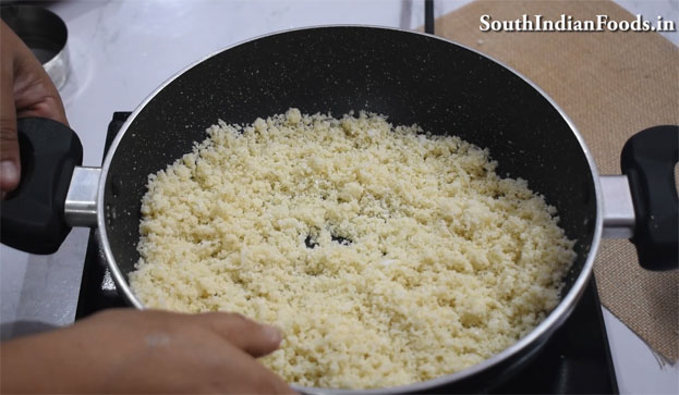 Rava puttu  step11