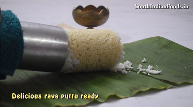 Rava puttu  step18