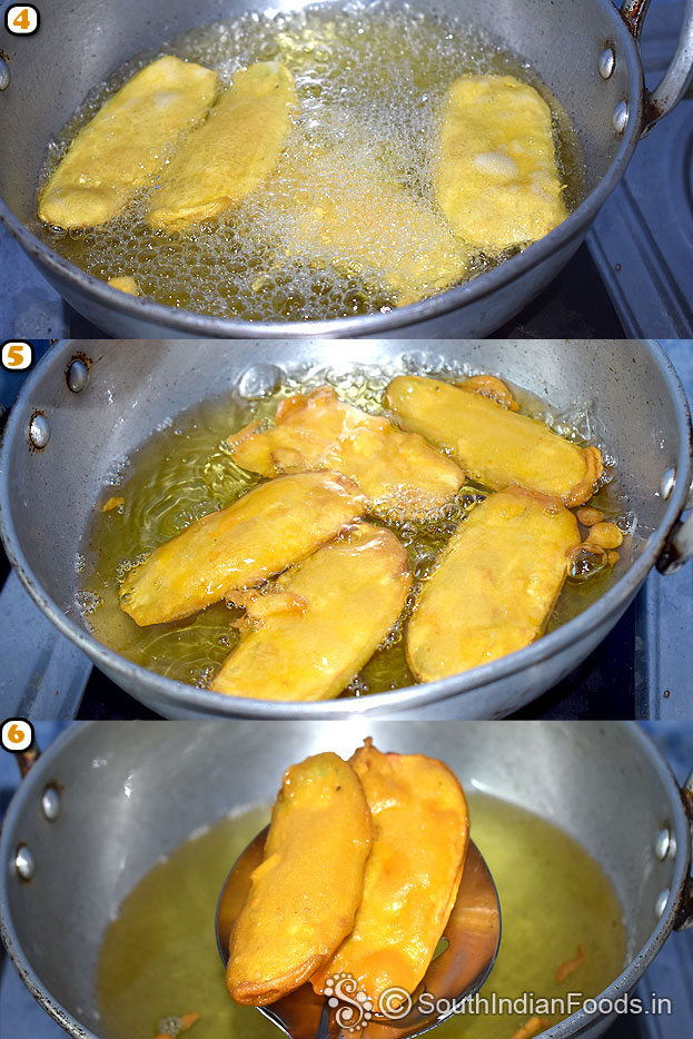 SUper crispy raw banana bajji ready