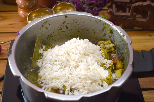 Add basmathi rice