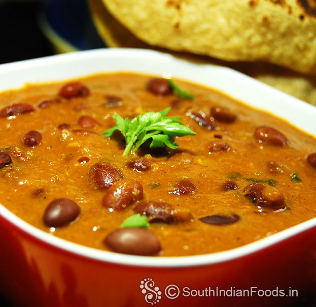 Red kidney beans masala