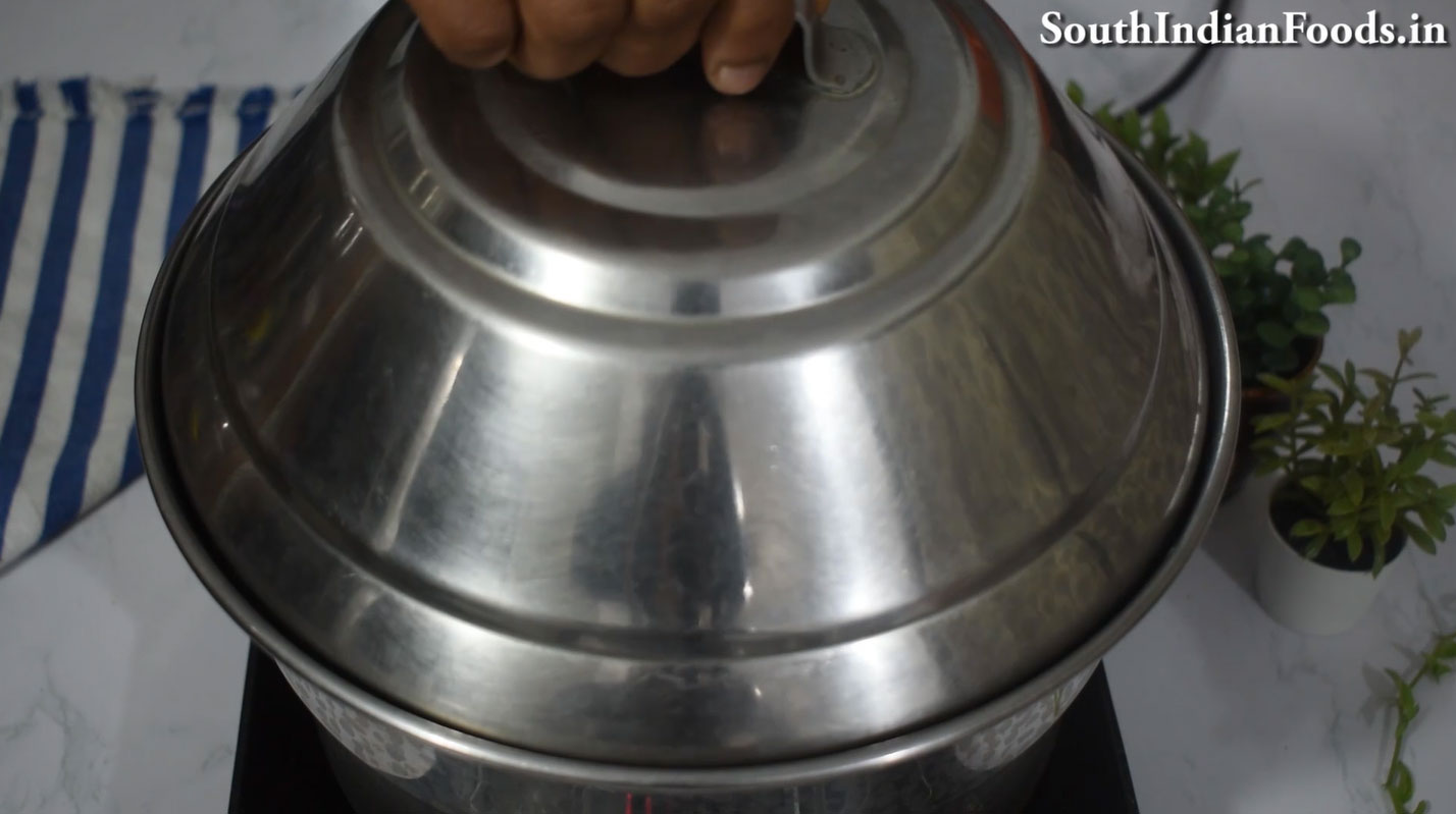 Red rice idiyappam & salna step 