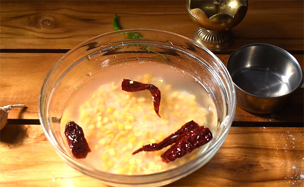 Rice and dal kurkure step 2