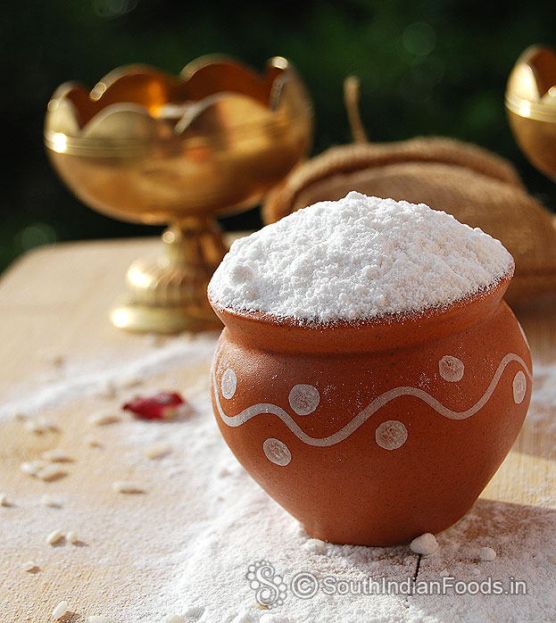 Homemade rice flour