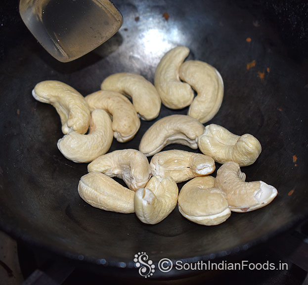 Heat pan add cashews