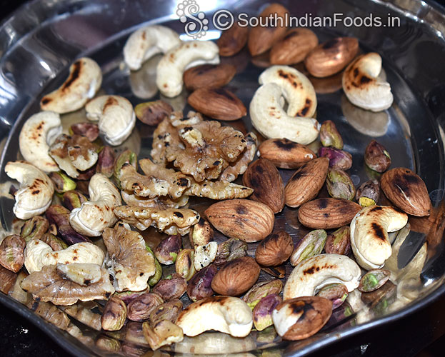 Roasted nuts ready