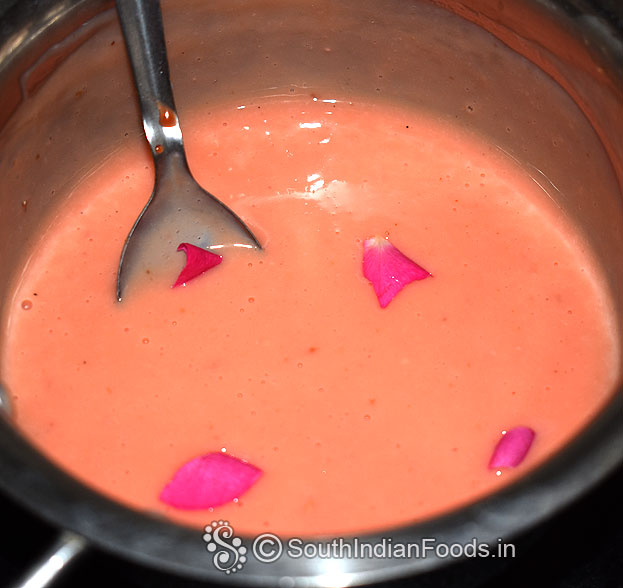 Add rose petals