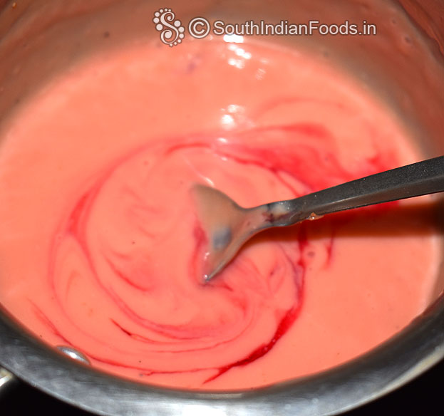 Add rose syrup