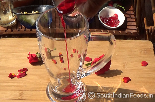 Add rose syrup