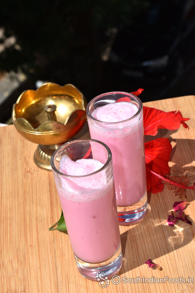 Rose milk cardamom lassi