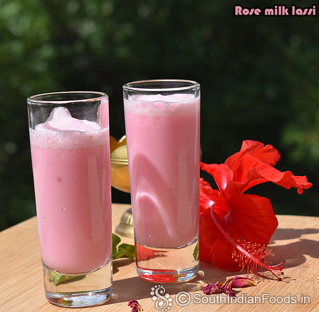 Perfect rose lassi
