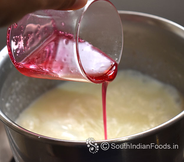 Add rose syrup