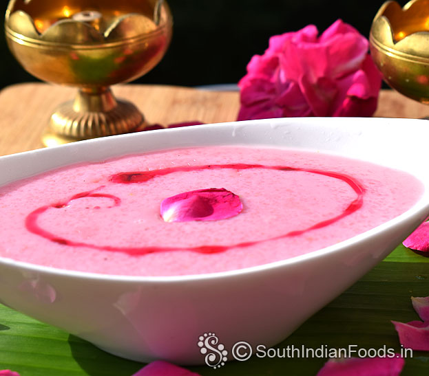Delicious rose phirni