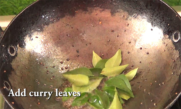Add curry leaves