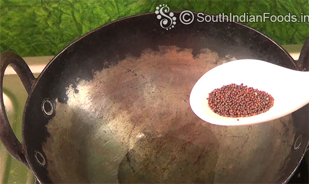 Heat oil, add mustard seeds