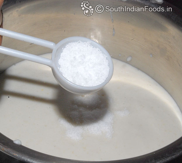Add salt mix well