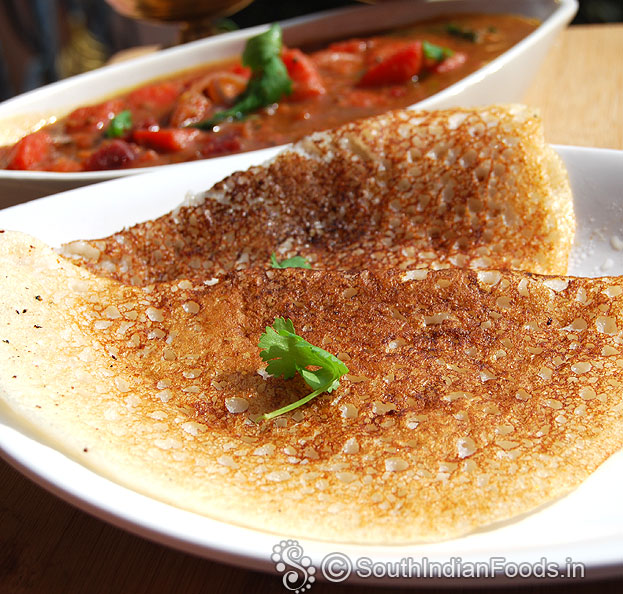 Sago dosa ready