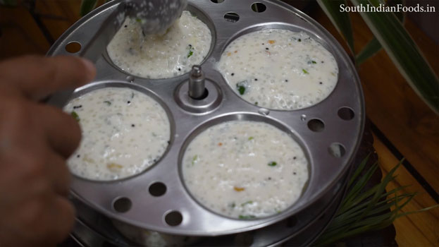 sago idli recipe step 17