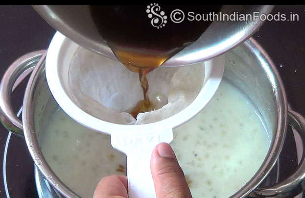 Add Jaggery syrup