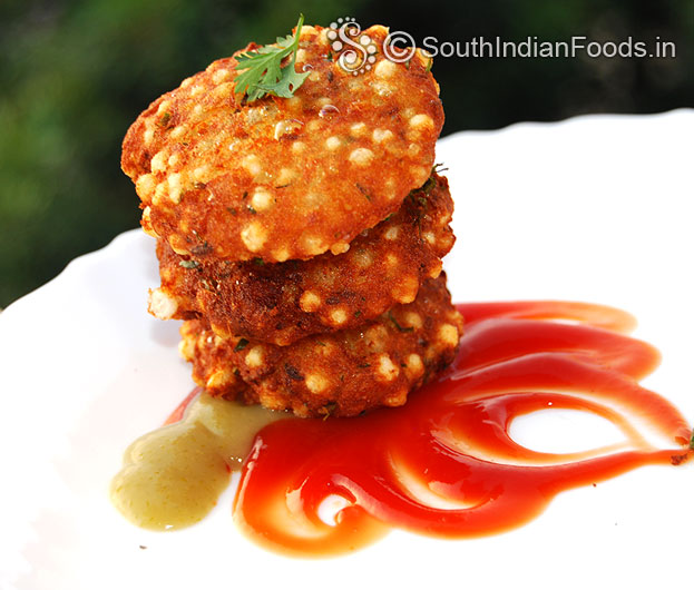 Sago potato vada