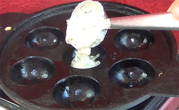 Pour batter 