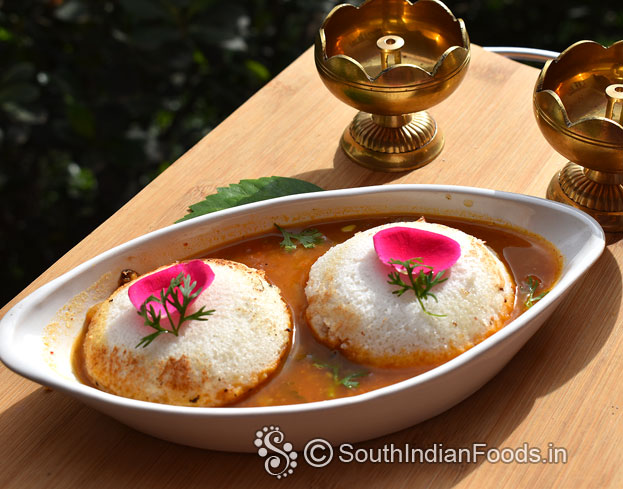 Unique kongunadu style sambar idli