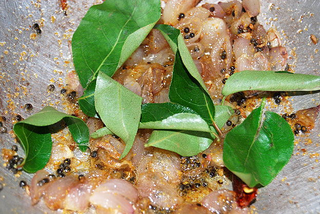Add curry leaves