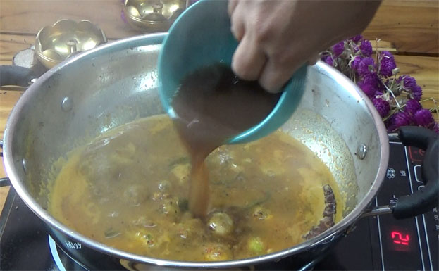 Seppankizhangu puli kuzhambu step 17