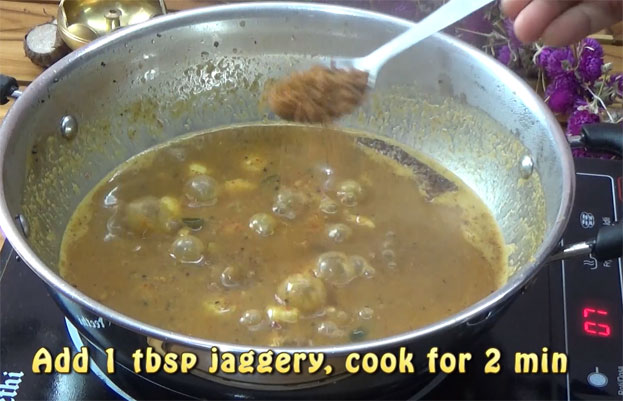 Seppankizhangu puli kuzhambu step 19