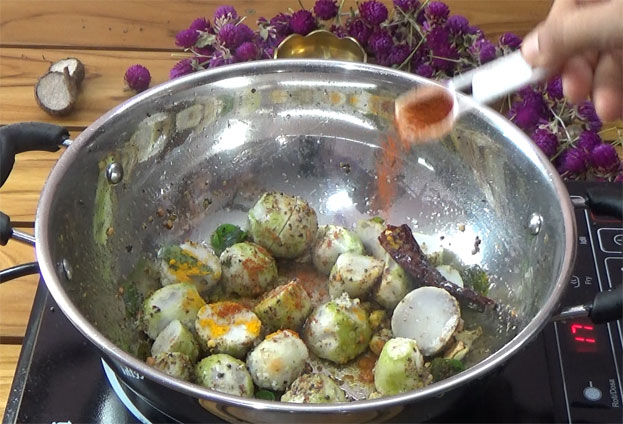 Seppankizhangu puli kuzhambu step 14