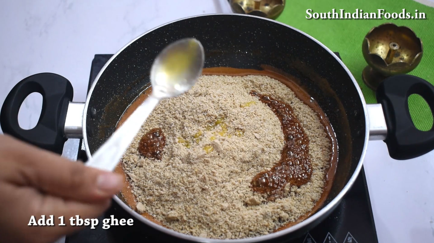 Sesame jaggery burfi in 10 min
