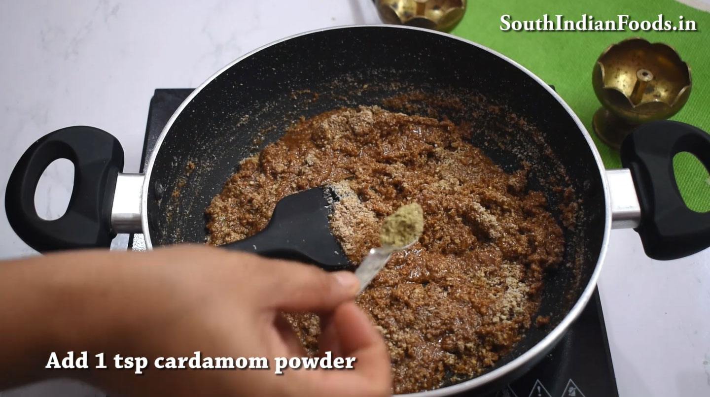 Sesame jaggery burfi in 10 min