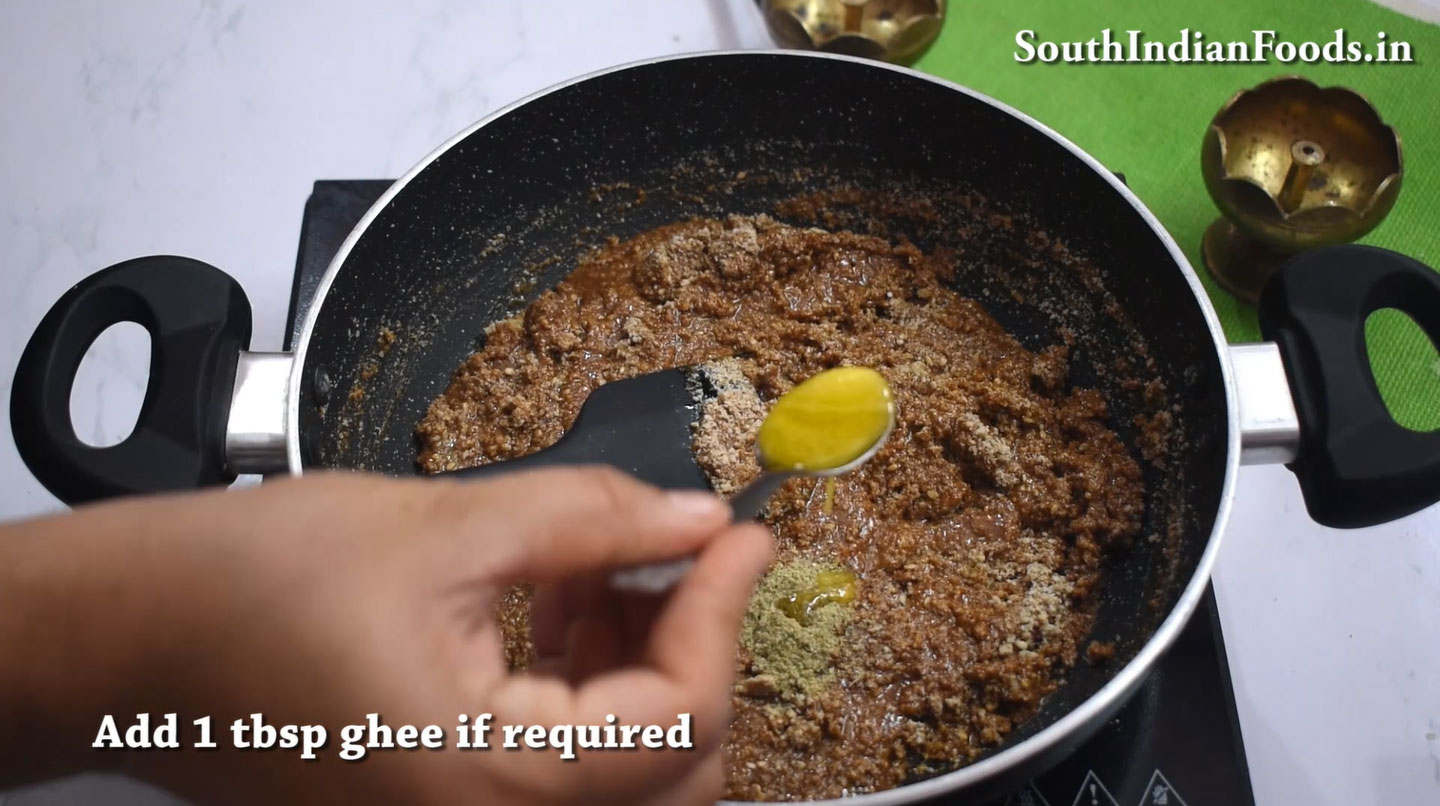 Sesame jaggery burfi in 10 min