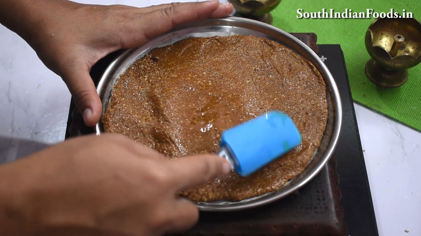 Sesame jaggery burfi in 10 min