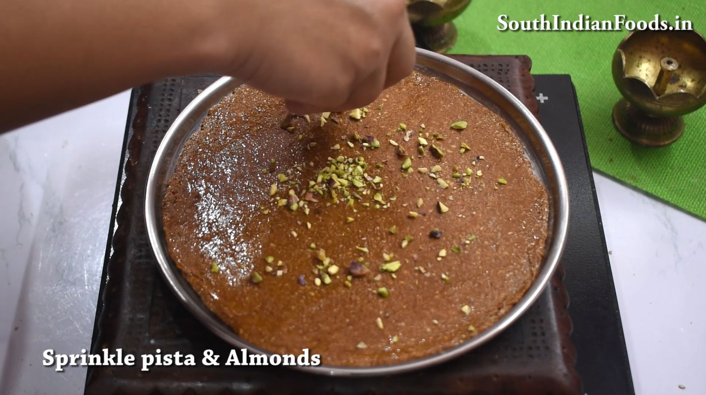 Sesame jaggery burfi in 10 min