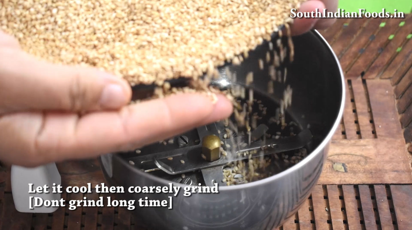 Sesame jaggery burfi in 10 min