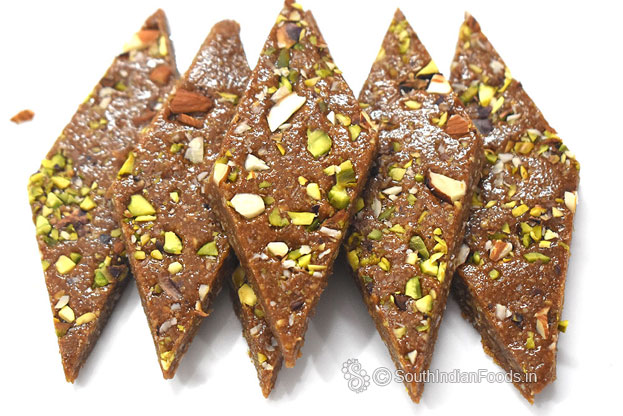 Sesame jaggery burfi in 10 min