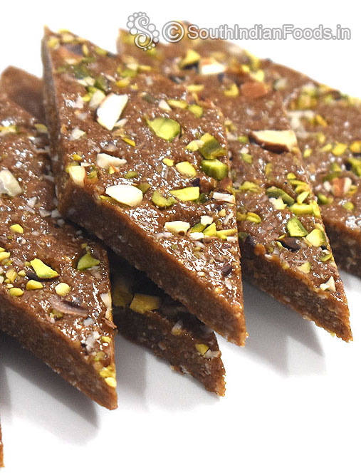 Sesame jaggery burfi in 10 min