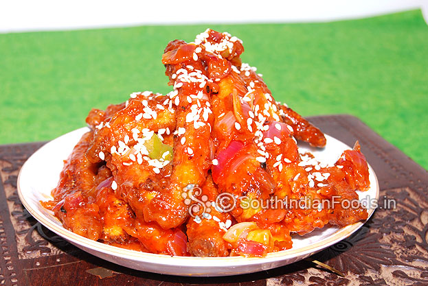 Sesame cornlettes manchurian