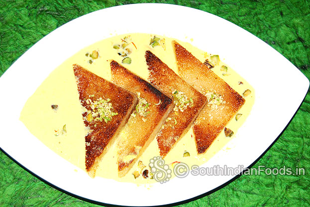 Shahi tukda is ready