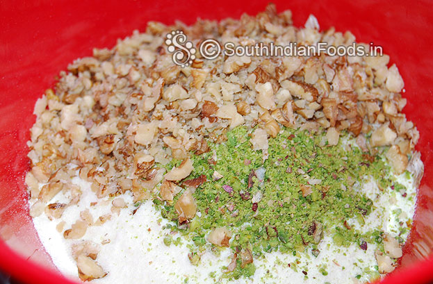 Add chopped walnuts