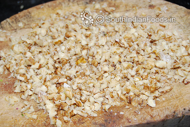 Finely chopped walnuts