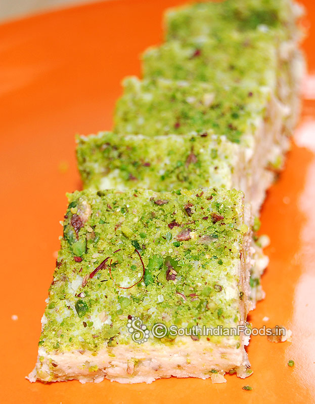 Instant walnut burfi