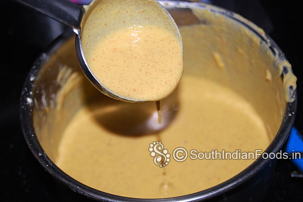 Add water mix well & make smooth batter