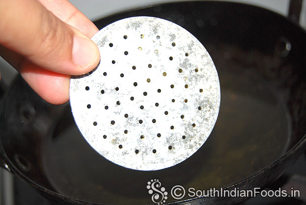 Take small holed plate