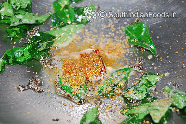 Add fenugreek powder saute