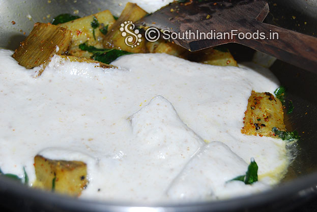 Add freshly ground coconut mixture