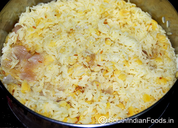 Pressure cooked paruppu sadam