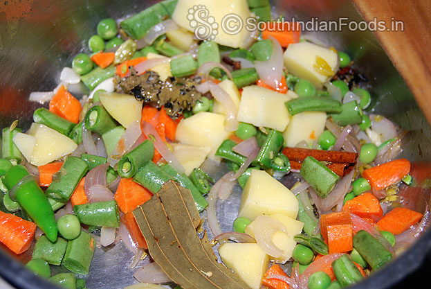 Add vegetables
