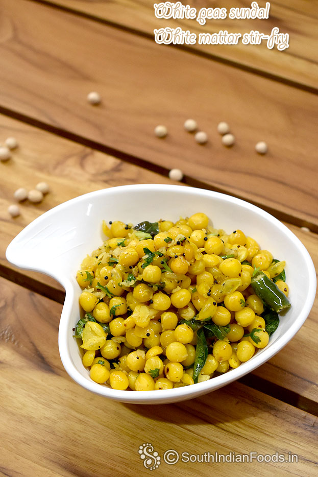 White pea sundal